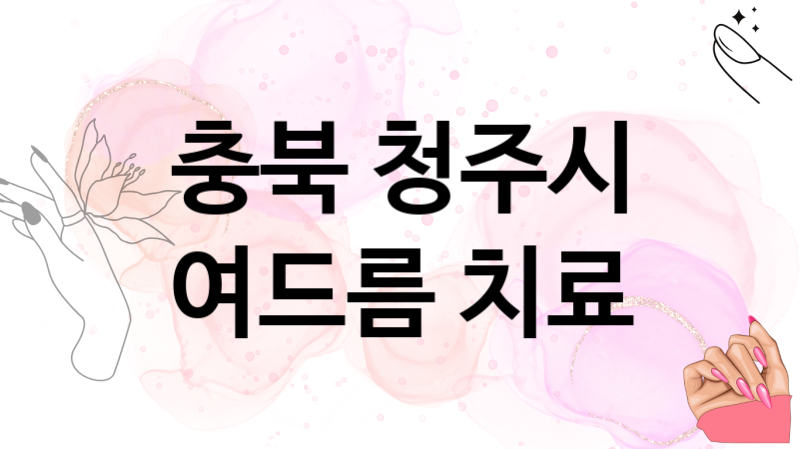 충북 청주시 여드름 치료 업체 추천 5