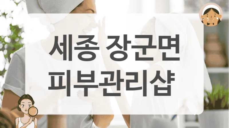 세종 장군면 피부관리샵