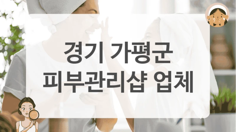 경기 가평군 피부관리샵 모공 축소 비용
