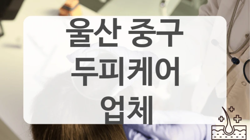 울산 중구 두피케어 업체